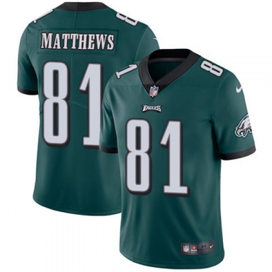 Nike Eagles #81 Jordan Matthews Midnight Green Team Color Youth Stitched NFL Vapor Untouchable Limited Jersey Nike Eagles #81 Jordan Matthews Midnight Green Team Color Youth Stitched NFL Vapor Untouchable Limited Jersey