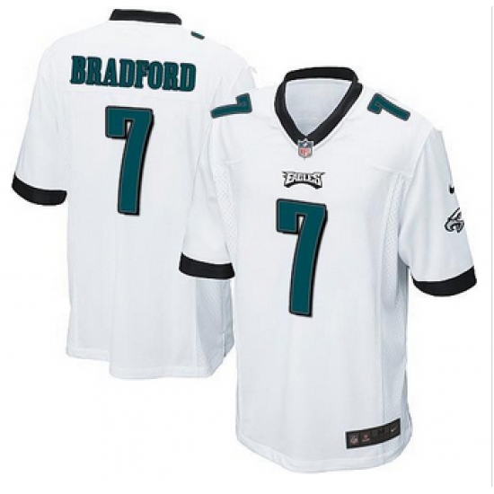 Youth NEW Eagles #7 Sam Bradford White Stitched NFL New Elite Jersey Youth NEW Eagles #7 Sam Bradford White Stitched NFL New Elite Jersey