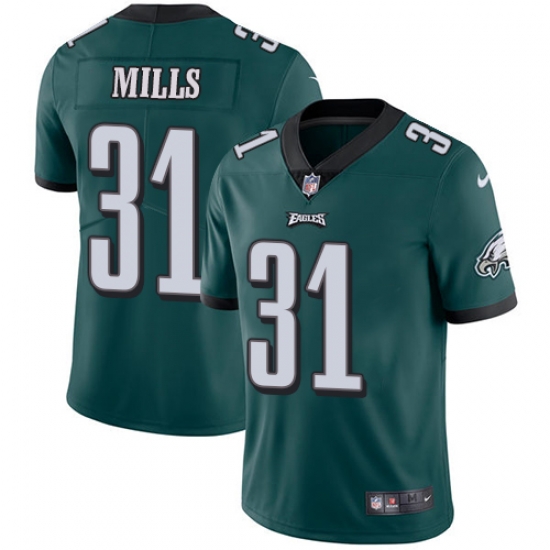 Youth Nike Eagles #31 Jalen Mills Midnight Green Team Color Stitched NFL Vapor Untouchable Limited Jersey Youth Nike Eagles #31 Jalen Mills Midnight Green Team Color Stitched NFL Vapor Untouchable Limited Jersey