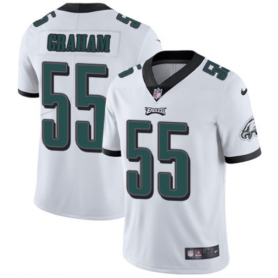 Youth Nike Eagles #55 Brandon Graham White Stitched NFL Vapor Untouchable Limited Jersey Youth Nike Eagles #55 Brandon Graham White Stitched NFL Vapor Untouchable Limited Jersey