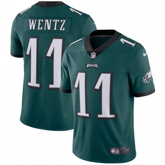 Youth Nike Philadelphia Eagles 11 Carson Wentz Midnight Green Team Color Vapor Untouchable Limited Player NFL Jersey Youth Nike Philadelphia Eagles 11 Carson Wentz Midnight Green Team Color Vapor Untouchable Limited Player NFL Jersey