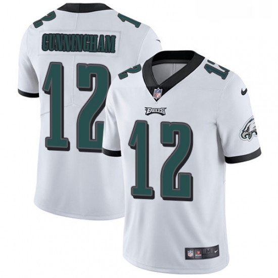 Youth Nike Philadelphia Eagles 12 Randall Cunningham White Vapor Untouchable Limited Player NFL Jersey Youth Nike Philadelphia Eagles 12 Randall Cunningham White Vapor Untouchable Limited Player NFL Jersey