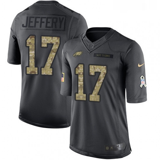 Youth Nike Philadelphia Eagles 17 Alshon Jeffery Limited Black 2016 Salute to Service NFL Jersey Youth Nike Philadelphia Eagles 17 Alshon Jeffery Limited Black 2016 Salute to Service NFL Jersey