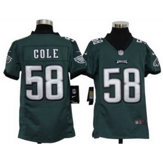 Youth Nike Philadelphia Eagles 58 Trent Cole Green Nike NFL Jerseys Youth Nike Philadelphia Eagles 58 Trent Cole Green Nike NFL Jerseys