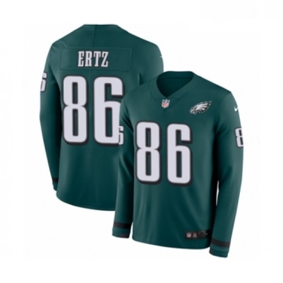 Youth Nike Philadelphia Eagles 86 Zach Ertz Limited Green Therma Long Sleeve NFL Jersey Youth Nike Philadelphia Eagles 86 Zach Ertz Limited Green Therma Long Sleeve NFL Jersey