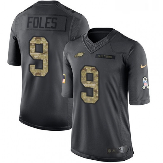 Youth Nike Philadelphia Eagles 9 Nick Foles Limited Black 2016 Salute to Service NFL Jersey Youth Nike Philadelphia Eagles 9 Nick Foles Limited Black 2016 Salute to Service NFL Jersey