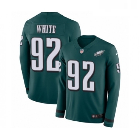 Youth Nike Philadelphia Eagles 92 Reggie White Limited Green Therma Long Sleeve NFL Jersey Youth Nike Philadelphia Eagles 92 Reggie White Limited Green Therma Long Sleeve NFL Jersey