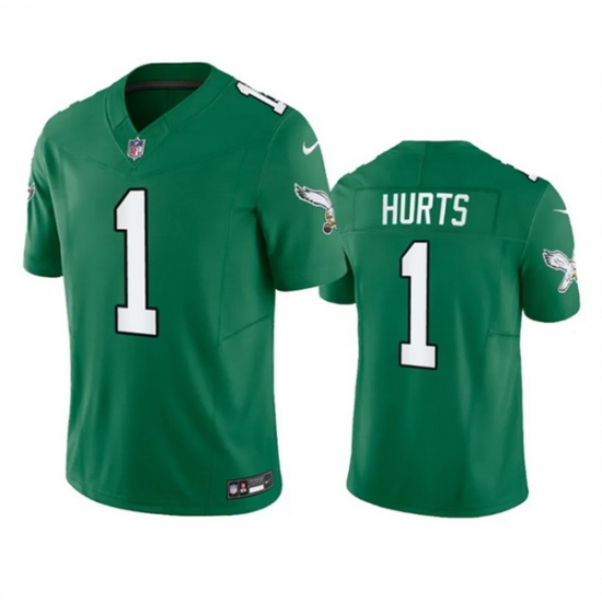 Youth Philadelphia Eagles 1 Jalen Hurts Green 2023 F U S E Stitched Football Jersey Youth Philadelphia Eagles 1 Jalen Hurts Green 2023 F U S E Stitched Football Jersey
