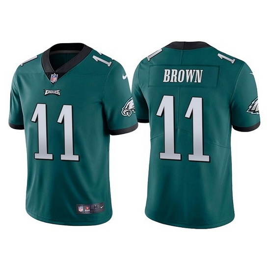 Youth Philadelphia Eagles 11 A J Brown Green Vapor Untouchable Limited Stitched Football Jersey Youth Philadelphia Eagles 11 A J Brown Green Vapor Untouchable Limited Stitched Football Jersey