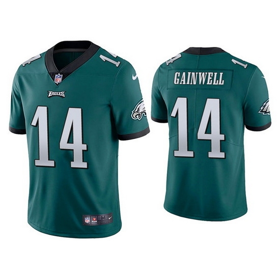 Youth Philadelphia Eagles 14 Kenneth Gainwell Green Vapor Untouchable Limited Stitched Football Jersey Youth Philadelphia Eagles 14 Kenneth Gainwell Green Vapor Untouchable Limited Stitched Football Jersey