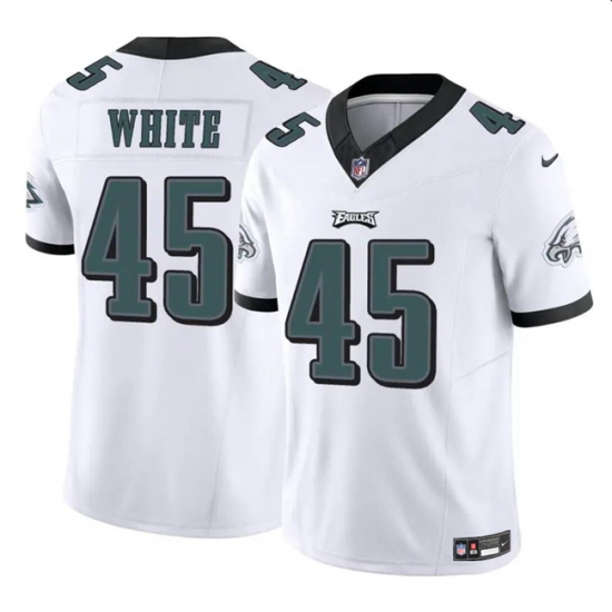 Youth Philadelphia Eagles 45 Devin White White 2023 F U S E Vapor Untouchable Limited Stitched Football Jersey Youth Philadelphia Eagles 45 Devin White White 2023 F U S E Vapor Untouchable Limited Stitched Football Jersey
