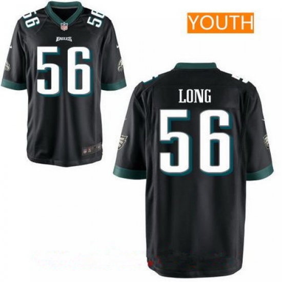 Youth Philadelphia Eagles #56 Chris Long Black Alternate Stitched NFL Nike Jersey Youth Philadelphia Eagles #56 Chris Long Black Alternate Stitched NFL Nike Jersey