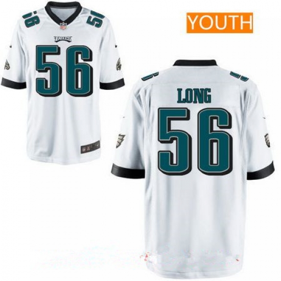 Youth Philadelphia Eagles #56 Chris Long White Road Stitched NFL Nike Jersey Youth Philadelphia Eagles #56 Chris Long White Road Stitched NFL Nike Jersey