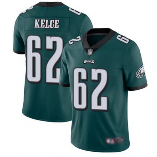 Youth Philadelphia Eagles 62 Jason Kelce Green Vapor Untouchable Limited Stitched Football Jersey Youth Philadelphia Eagles 62 Jason Kelce Green Vapor Untouchable Limited Stitched Football Jersey