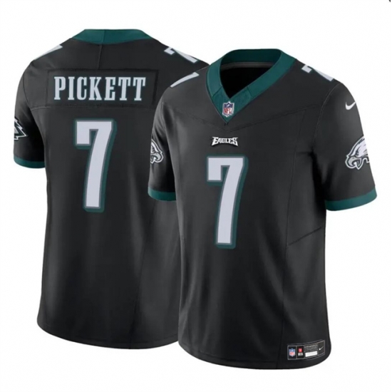 Youth Philadelphia Eagles 7 Kenny Pickett Black 2023 F U S E Vapor Untouchable Limited Stitched Football Jersey Youth Philadelphia Eagles 7 Kenny Pickett Black 2023 F U S E Vapor Untouchable Limited Stitched Football Jersey