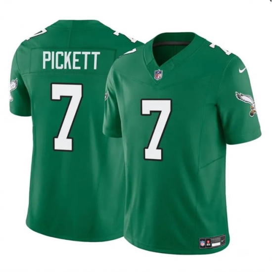 Youth Philadelphia Eagles 7 Kenny Pickett Green 2023 F U S E Throwback Vapor Untouchable Limited Stitched Football Jersey Youth Philadelphia Eagles 7 Kenny Pickett Green 2023 F U S E Throwback Vapor Untouchable Limited Stitched Football Jersey