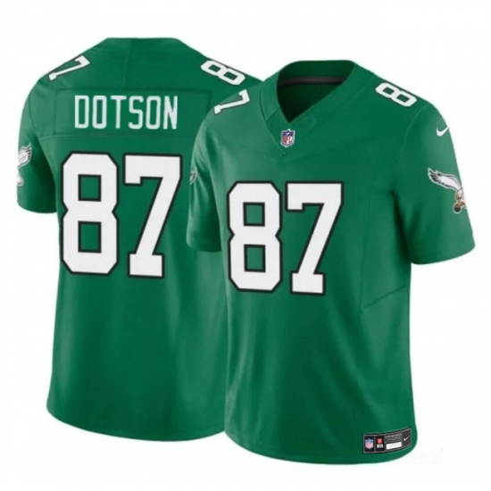 Youth Philadelphia Eagles 87 Jahan Dotson Green F U S E Throwback Vapor Untouchable Limited Stitched Football Jersey Youth Philadelphia Eagles 87 Jahan Dotson Green F U S E Throwback Vapor Untouchable Limited Stitched Football Jersey