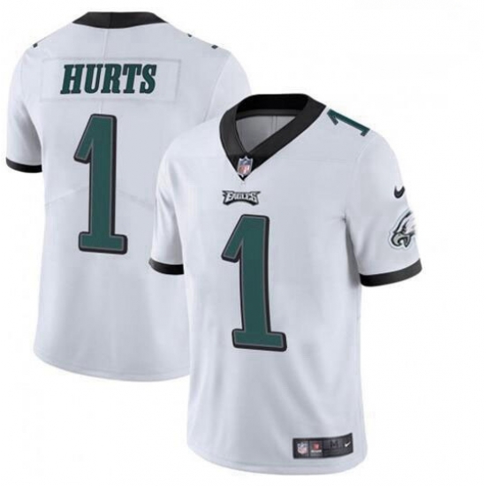 Youth Philadelphia Eagles Jalen Hurts 1 Limited White Vapor Untouchable NFL Jersey Youth Philadelphia Eagles Jalen Hurts 1 Limited White Vapor Untouchable NFL Jersey