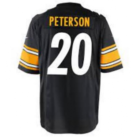 Men PITTSBURGH STEELERS Patrick Peterson #20 Vapor Limited Nike Black Jersey Men PITTSBURGH STEELERS Patrick Peterson #20 Vapor Limited Nike Black Jersey