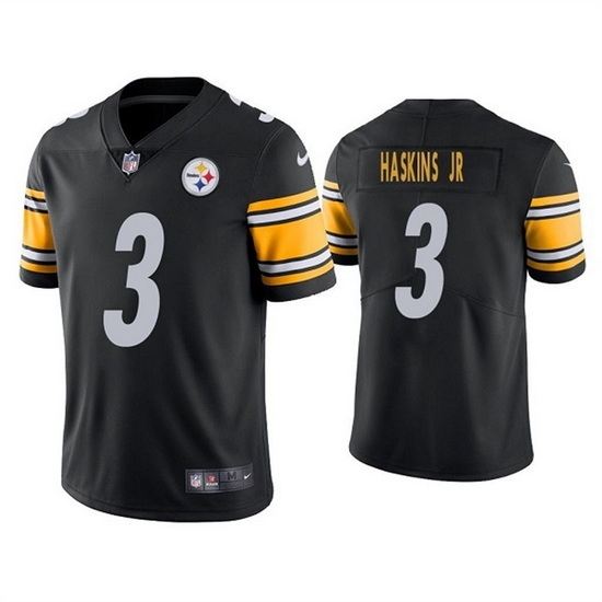 Men Pittsburgh Steelers 3 Dwayne Haskins Jr Black Vapor Untouchable Limited Stitched Jersey Men Pittsburgh Steelers 3 Dwayne Haskins Jr Black Vapor Untouchable Limited Stitched Jersey