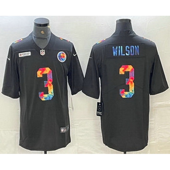 Men Pittsburgh Steelers 3 Russell Wilson Multi Color Black 2020 NFL Crucial Catch Vapor Untouchable Nike Limited Jersey Men Pittsburgh Steelers 3 Russell Wilson Multi Color Black 2020 NFL Crucial Catch Vapor Untouchable Nike Limited Jersey