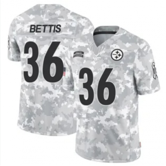 Men Pittsburgh Steelers 36 Jerome Bettis 2024 Arctic Camo Salute To Service Limited Stitched Football Jersey Men Pittsburgh Steelers 36 Jerome Bettis 2024 Arctic Camo Salute To Service Limited Stitched Football Jersey