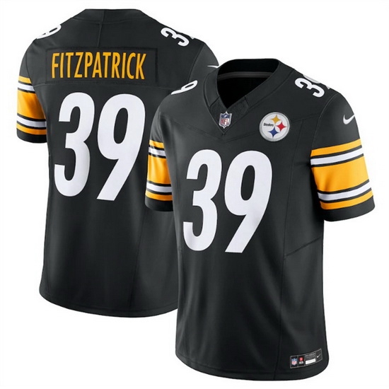 Men Pittsburgh Steelers 39 Minkah Fitzpatrick Black 2023 F.U.S.E. Vapor Untouchable Limited Jersey Men Pittsburgh Steelers 39 Minkah Fitzpatrick Black 2023 F.U.S.E. Vapor Untouchable Limited Jersey