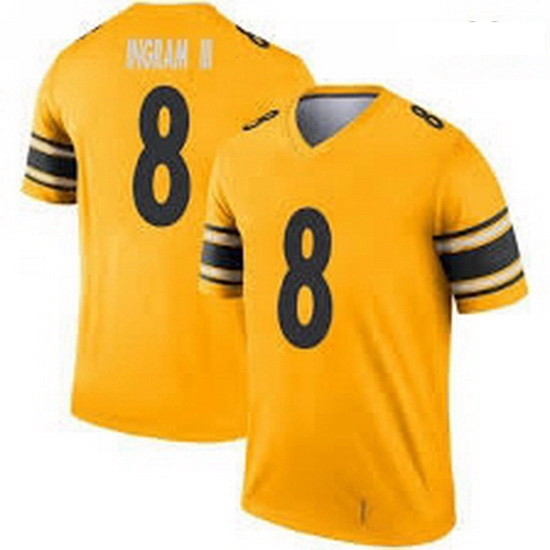 Men Pittsburgh Steelers 8 Ingram III Gold Rush Jersey 281 29 Men Pittsburgh Steelers 8 Ingram III Gold Rush Jersey 281 29