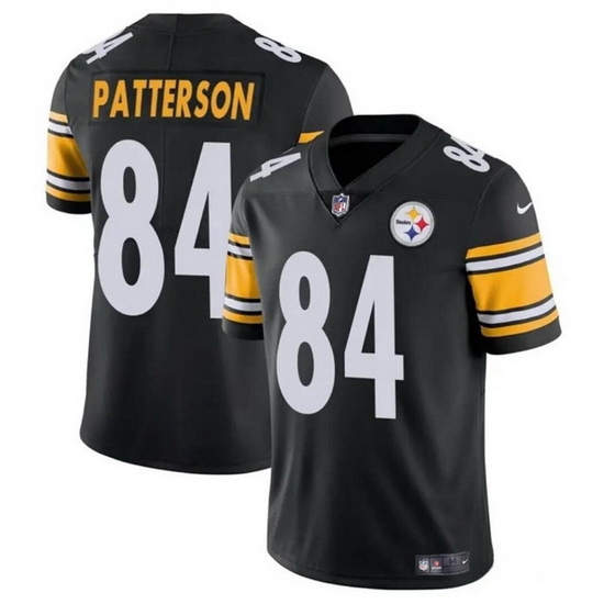 Men Pittsburgh Steelers 84 Cordarrelle Patterson Black Vapor Untouchable Limited Stitched Jersey Men Pittsburgh Steelers 84 Cordarrelle Patterson Black Vapor Untouchable Limited Stitched Jersey