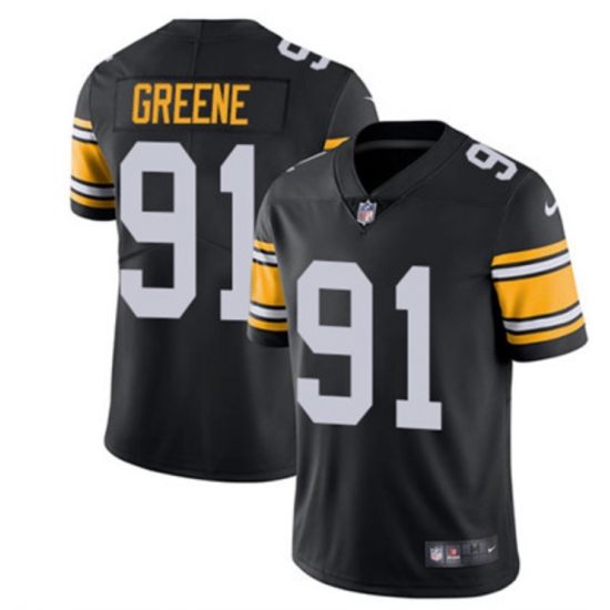 Men Pittsburgh Steelers 91 Kevin Greene Black Vapor Untouchable Limited Stitched Jersey Men Pittsburgh Steelers 91 Kevin Greene Black Vapor Untouchable Limited Stitched Jersey