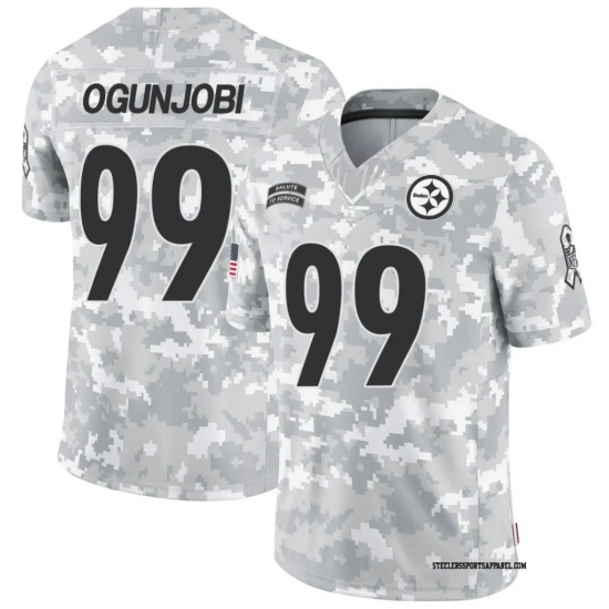 Men Pittsburgh Steelers 99 Larry Ogunjobi 2024 Arctic Camo Salute To Service Limited Stitched Football Jersey Men Pittsburgh Steelers 99 Larry Ogunjobi 2024 Arctic Camo Salute To Service Limited Stitched Football Jersey