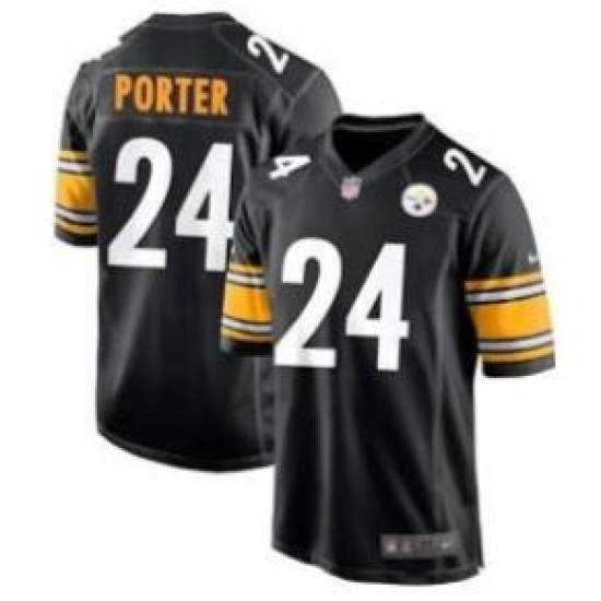 Men Pittsburgh Steelers Joey Porter #24 Black Vapor Untouchable Limited Stitched Jersey Men Pittsburgh Steelers Joey Porter #24 Black Vapor Untouchable Limited Stitched Jersey