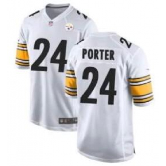 Men Pittsburgh Steelers Joey Porter #24 White Vapor Untouchable Limited Stitched Jersey Men Pittsburgh Steelers Joey Porter #24 White Vapor Untouchable Limited Stitched Jersey