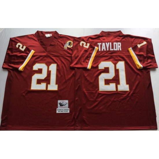 Men Redskins 21 Sean Taylor Red M&N Throwback Jersey Men Redskins 21 Sean Taylor Red M&N Throwback Jersey