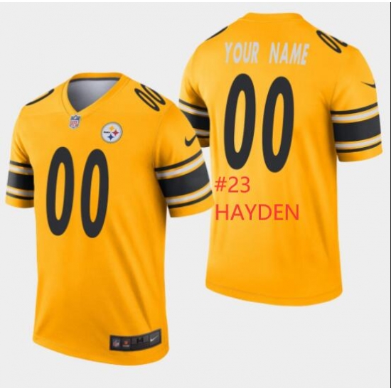 Men Steelers #23 Hayden Yellow Rush Jersey Men Steelers #23 Hayden Yellow Rush Jersey