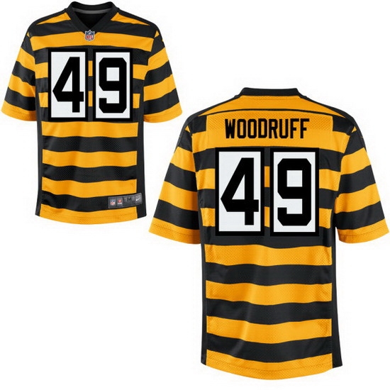 Men Steelers #49 Dwayne Woodruff Alternate Game Stitched NFL Jersey Men Steelers #49 Dwayne Woodruff Alternate Game Stitched NFL Jersey