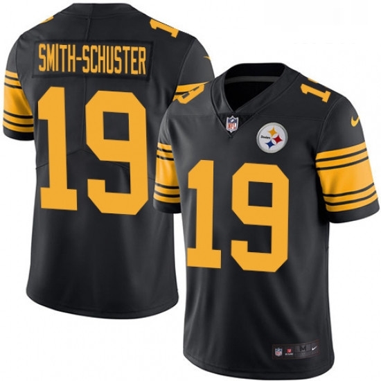 Mens Nike Pittsburgh Steelers 19 JuJu Smith Schuster Limited Black Rush Vapor Untouchable NFL Jersey Mens Nike Pittsburgh Steelers 19 JuJu Smith Schuster Limited Black Rush Vapor Untouchable NFL Jersey