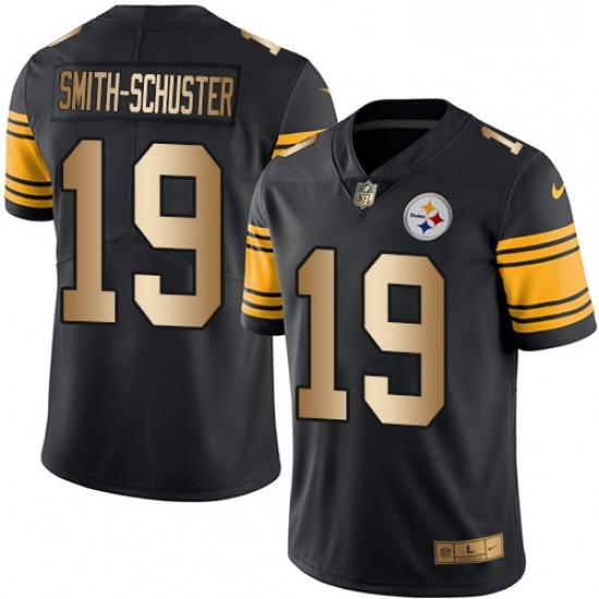 Mens Nike Pittsburgh Steelers 19 JuJu Smith Schuster Limited BlackGold Rush Vapor Untouchable NFL Jersey Mens Nike Pittsburgh Steelers 19 JuJu Smith Schuster Limited BlackGold Rush Vapor Untouchable NFL Jersey