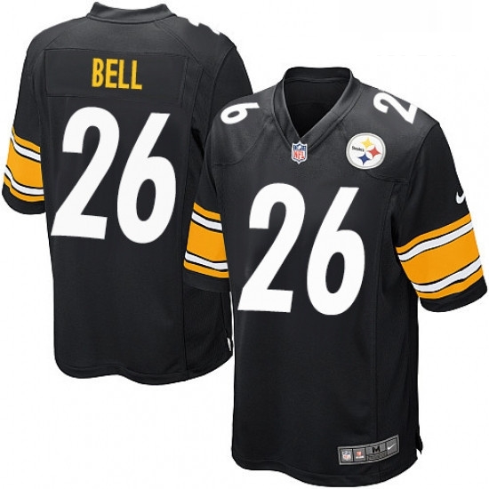 Mens Nike Pittsburgh Steelers 26 LeVeon Bell Game Black Team Color NFL Jersey Mens Nike Pittsburgh Steelers 26 LeVeon Bell Game Black Team Color NFL Jersey