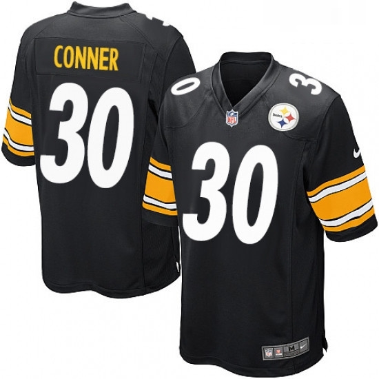 Mens Nike Pittsburgh Steelers 30 James Conner Game Black Team Color NFL Jersey Mens Nike Pittsburgh Steelers 30 James Conner Game Black Team Color NFL Jersey