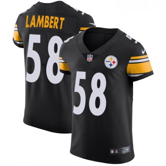 Mens Nike Pittsburgh Steelers 58 Jack Lambert Black Team Color Vapor Untouchable Elite Player NFL Jersey Mens Nike Pittsburgh Steelers 58 Jack Lambert Black Team Color Vapor Untouchable Elite Player NFL Jersey