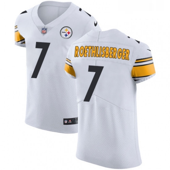 Mens Nike Pittsburgh Steelers 7 Ben Roethlisberger White Vapor Untouchable Elite Player NFL Jersey Mens Nike Pittsburgh Steelers 7 Ben Roethlisberger White Vapor Untouchable Elite Player NFL Jersey