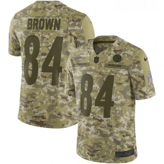 Mens Nike Pittsburgh Steelers 84 Antonio Brown Limited Camo 2018 Salute to Service NFL Jersey Mens Nike Pittsburgh Steelers 84 Antonio Brown Limited Camo 2018 Salute to Service NFL Jersey