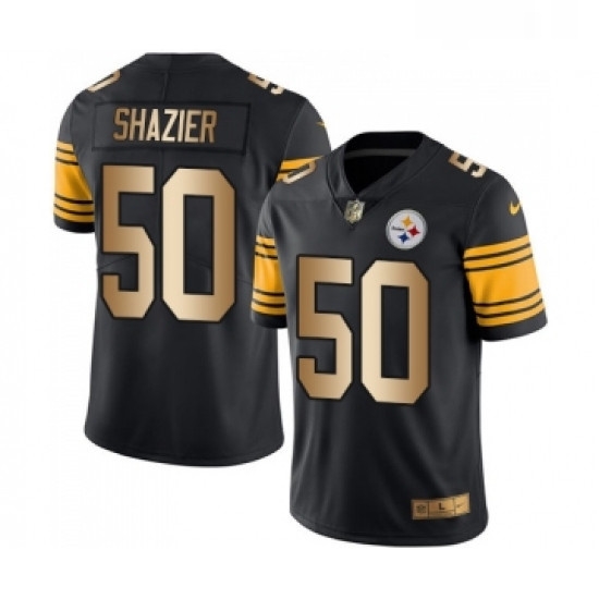 Mens Pittsburgh Steelers 50 Ryan Shazier Limited Black Gold Rush Vapor Untouchable Football Jersey Mens Pittsburgh Steelers 50 Ryan Shazier Limited Black Gold Rush Vapor Untouchable Football Jersey