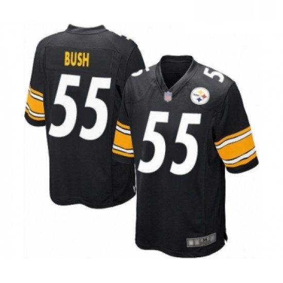 Mens Pittsburgh Steelers 55 Devin Bush Game Black Team Color Football Jersey Mens Pittsburgh Steelers 55 Devin Bush Game Black Team Color Football Jersey