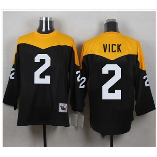 Mitchell And Ness 1967 Pittsburgh Steelers 2 Michael Vick Black Yelllow Throwback Men 27s Stitched Mitchell And Ness 1967 Pittsburgh Steelers 2 Michael Vick Black Yelllow Throwback Men 27s Stitched