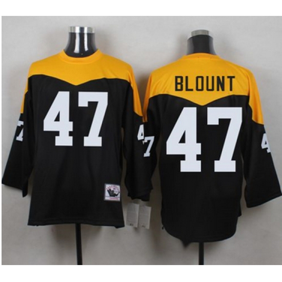 Mitchell And Ness 1967 Pittsburgh Steelers 47 Mel Blount Black Yelllow Throwback Men 27s Stitched N Mitchell And Ness 1967 Pittsburgh Steelers 47 Mel Blount Black Yelllow Throwback Men 27s Stitched N