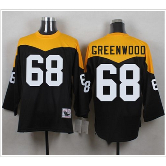 Mitchell And Ness 1967 Pittsburgh Steelers 68 L C Greenwood Black Yelllow Throwback Men 27s Stitche Mitchell And Ness 1967 Pittsburgh Steelers 68 L C Greenwood Black Yelllow Throwback Men 27s Stitche