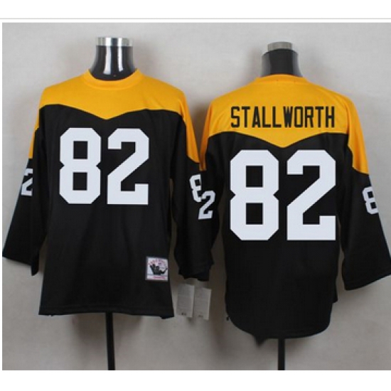 Mitchell And Ness 1967 Pittsburgh Steelers 82 John Stallworth Black Yelllow Throwback Men 27s Stitc Mitchell And Ness 1967 Pittsburgh Steelers 82 John Stallworth Black Yelllow Throwback Men 27s Stitc