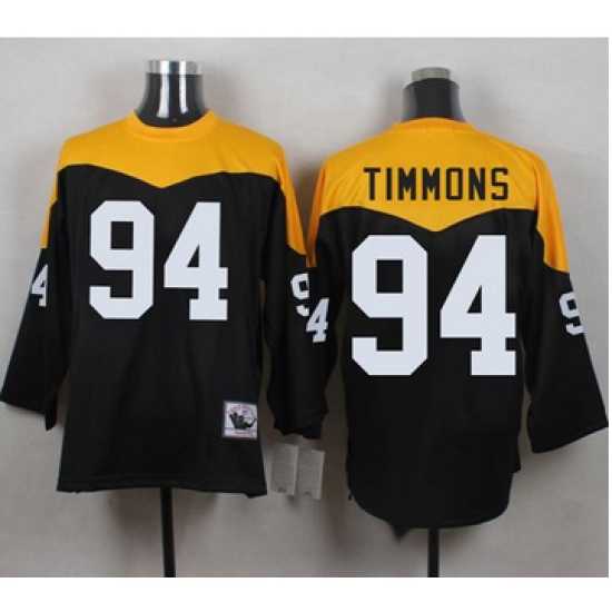 Mitchell And Ness 1967 Pittsburgh Steelers 94 Lawrence Timmons Black Yelllow Throwback Men 27s Stit Mitchell And Ness 1967 Pittsburgh Steelers 94 Lawrence Timmons Black Yelllow Throwback Men 27s Stit